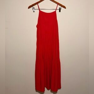 Stockholm Atelier & Other Stories Red Tiered Dress Size 2